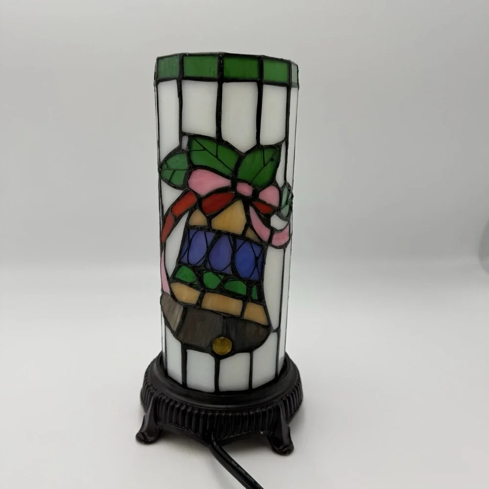 Tiffany Style Stained Glass Accent Table Lamp 10